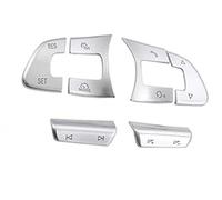 Pexorin Adesivo for pulsanti Interni auto Volante multifunzionale Pulsante ACC Interruttore Volume Pulsanti decorativi, for VW, Passat, B8 2016 2017 2018 2019 Kit pulsanti al volante(BLACK B)