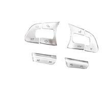 Pexorin Adesivo for pulsanti Interni auto Volante multifunzionale Pulsante ACC Interruttore Volume Pulsanti decorativi, for VW, Passat, B8 2016 2017 2018 2019 Kit pulsanti al volante(BLACK A)
