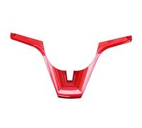 Pexorin Adesivo for rivestimento decorativo for modanatura del volante dell'auto in ABS automatico, for Chevrolet, Orlando 2009-2018 Accessori CA Adesivo per volante(BLACK Red)