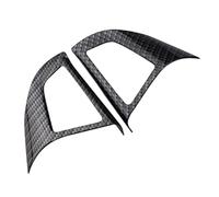 Pexorin Adesivo for rivestimento di protezione dei pulsanti del volante for lo styling dell'auto, for accessori Chevrolet, Orlando Adesivo per volante(BLACK Two Hole Black)