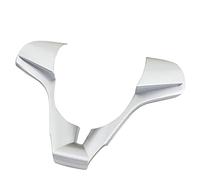 Pexorin Auto Aggiornamento Decorazione del Volante Dell'automobile Copertura Trim Adesivi, for Chevrolet, for Chevry, for Cruze, for Sedan Hatchback 2009-2014 Adesivo per volante(BLACK Chrome Silver)
