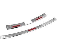 Pexorin Auto Paraurti Posteriore Pedana Tronco Davanzale Della Porta Protezione Copertura, for Toyota, for Corolla, for Cross XG10 2021 2022 2023 2024 Protezione paraurti posteriore(Silver Red 2pcs)
