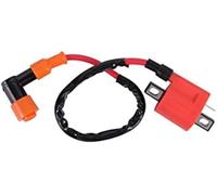 Pexorin Bobina di accensione da corsa 135° di ricambio, for CG 125cc 150cc 200cc 250cc motore verticale ATV 4 ruote quad scooter ciclomotore Kit candele CDI(BLACK CG)