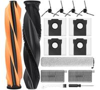 Pexorin Confezione da 15 accessori, per Dreame Aqua10 Ultra Roller | completo robot aspirapolvere set di parti ricambio 2 spazzole principali 4