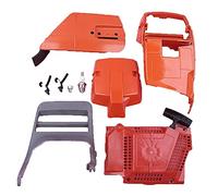 Pexorin Copertura del cilindro freno della catena Kit maniglia di avviamento Motosega W Supporto filtro dell'aria Rinculo Starer, for Husqvarna, 372 365 362 371 503627802 Avviatore per motosega