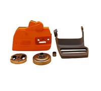 Pexorin Copertura freno catena 325 7T Kit leva protezione tamburo frizione Ricambi motosega, for Husqvarna, 350 340 353 345 Copertura per maniglia freno motosega