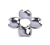 Pexorin Copertura maniglia portiera auto in fibra di carbonio cromata, for Toyota, Allion Premio T240 2001-2006 Accessori for lo styling copertura per maniglia portiera auto(BLACK Silver Bowl)