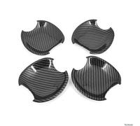 Pexorin Copertura maniglia portiera auto in fibra di carbonio cromata, for Toyota, Allion Premio T240 2001-2006 Accessori for lo styling copertura per maniglia portiera auto(BLACK Carbon Bowl)