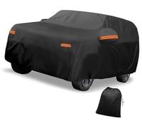Pexorin Copertura per parcheggio per veicoli Copriauto Protezione esterna impermeabile da sole, pioggia, neve, grandine, con lato sinistro, per pellicola in alluminio cerniera, per(BLACK for EV9)