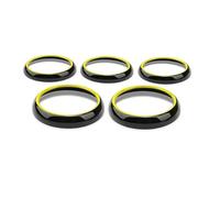 Pexorin Decorazione del rivestimento dell'anello di uscita dello sfiato dell'aria for l'aria condizionata dell'auto for la classe GLA X156 CLA C117 Copertura decorativa per presa d'aria AC(Yellow As p