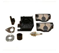 Pexorin Filtro aria Adattatore carburatore Collettore di aspirazione Kit guarnizione candela, for Husqvarna, 142 136 141 137 36 41 Ricambi for motosega Filtro dell'aria per attrezzi da giardino