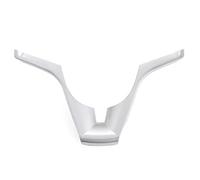 Pexorin, for Chevrolet, Cruze, Trax Tracker Sedan Hatchback 2009-2015 Copertura del rivestimento del volante dell'auto Accessori adesivi cromati Adesivo per volante(BLACK Silver Matte)