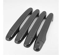 Pexorin For Civic, 2012 2013 2014 2015 2016 Copri-maniglie for portiere in fibra di carbonio cromate Accessori for lo stile copertura per maniglia portiera auto(BLACK Carbon 0 Button)
