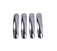 Pexorin For Seat, Leon MK2 1P FR FR+, for Cupra, 2006~2012 Copri maniglie portiere cromate nere lucide for auto, accessori, adesivi for lo styling copertura per maniglia portiera auto(BLACK Model 4)