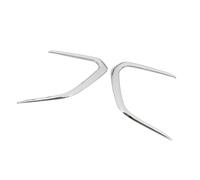 Pexorin For TOYOTA, for, Berlina 2019-2021, Adesivo for cornice anello lampada fendinebbia anteriore in fibra di carbonio nero opaco argento Copertura fendinebbia(Style C)