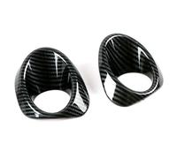 Pexorin For TOYOTA, for, Berlina 2019-2021, Adesivo for cornice anello lampada fendinebbia anteriore in fibra di carbonio nero opaco argento Copertura fendinebbia(Style B)