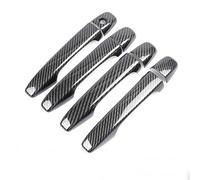 Pexorin For Toyota, Wish AE20 2010 2011 2012 2013 2014 2015 2016 2017 Adesivo for rivestimento maniglia portiera auto in fibra di carbonio copertura per maniglia portiera auto(BLACK No Keyless Entry)