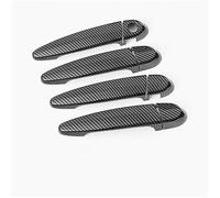 Pexorin For, X6 E71 2009-2014 Adesivo for rivestimento maniglia portiera auto in fibra di carbonio cromata, accessori for auto copertura per maniglia portiera auto(BLACK Carbon Fiber)
