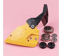 Pexorin Gruppo copertura maniglia freno catena, for Partner 350 351 Paraolio cuscinetto manovella motosega Passo .325 7 denti, tamburo frizione Kit cuscinetto albero motore motosega