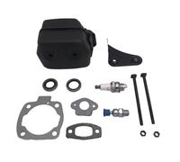 Pexorin Guarnizione di supporto staffa marmitta Candela valvola di decompressione Kit paraolio, for Husqvarna 55 50 51 55, parti di motoseghe Kit cuscinetto albero motore motosega
