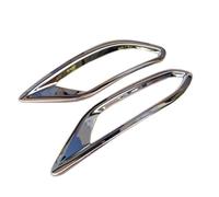 Pexorin HR-V HRV, for Vezel, 2014 2015 2016 2017 2018, Car Detector ABS Chrome Trim Back Tail Rear Fog Light Lamp Cover Frame Panel Copertura fendinebbia(Style 2)