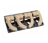 Pexorin Interni auto Maniglia interna della porta Sinistra Destra Set Accessori 82620-2Z02, for Hyundai, for Tucson, 2005 2006 2007 2008 2009 Maniglia per porta interna(BLACK 4pcs Beige)