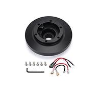 Pexorin Kit adattatore for mozzo Boss corto Kit adattatore for mozzo volante a sgancio rapido in alluminio nero, for BMW, E36 318 325 328 840 850 E39 M3 Z3 Mozzo del volante