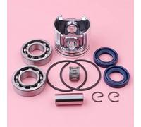 Pexorin Kit anello elastico perno anello pistone da 38 mm con cuscinetto a manovella paraolio cuscinetto ad ago, for parti di motosega STIHL, MS180 018 MS 180 Kit cuscinetto albero motore motosega