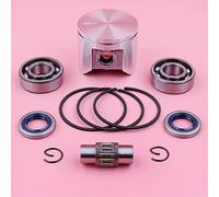 Pexorin Kit anello elastico perno anello pistone da 47 mm, for Husqvarna, 359 Set paraolio cuscinetto manovella Pezzo di ricambio for motosega Kit cuscinetto albero motore motosega