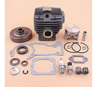 Pexorin Kit bordo tamburo pignone frizione cilindro pistone 52mm, for STIHL MS440 044, set guarnizioni cuscinetto paraolio motosega Kit cuscinetto albero motore motosega