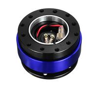 Pexorin Kit boss adattatore mozzo a scatto for volante universale for auto a sgancio rapido in alluminio a 6 fori Mozzo del volante(Blue)
