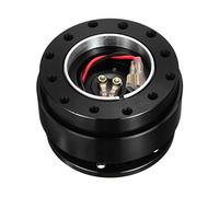 Pexorin Kit boss adattatore mozzo a sgancio rapido for volante universale in alluminio Bittet 6061 T6 Mozzo del volante(Schwarz)