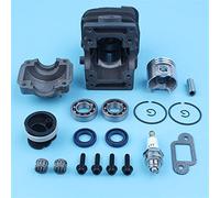Pexorin Kit candela motore pistone cilindro da 38 mm, for STIHL, 018 MS180 MS 180 Paraolio cuscinetto albero motore motosega Kit cuscinetto albero motore motosega
