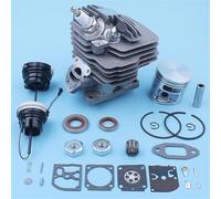 Pexorin Kit carburatore paraolio pistone cilindro, for motosega STIHL, MS261 MS 261 MS261C 44,7 mm 1141 020 1200 pezzo di ricambio tappo di ricambio Kit cuscinetto albero motore motosega
