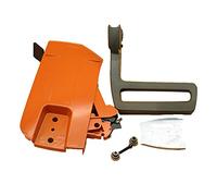 Pexorin Kit di montaggio for protezione maniglia coperchio frizione freno catena pezzi di ricambio for motosega, for Husqvarna, 61 66 266 268 272 272XP 503727401 Copertura per maniglia freno motosega