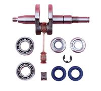 Pexorin Kit E-clip rondella frizione paraolio cuscinetto albero motore, for STIHL, MS180 018 MS 180 parte motosega perno da 10 mm Kit cuscinetto albero motore motosega