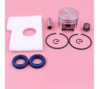 Pexorin Kit filtro aria paraolio anello elastico anello elastico pistone da 38 mm, for STIHL MS180 018 MS 180, pezzo di ricambio for motosega Kit cuscinetto albero motore motosega
