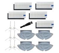 Pexorin Kit filtro panno mocio spazzola laterale spugna, for accessori aspirapolvere 360 S6 Filtro per aspirapolvere