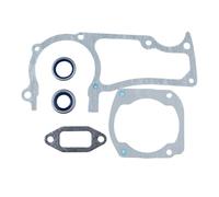 Pexorin Kit guarnizioni marmitta cilindro cilindro 2 pezzi Kit paraolio, for Husqvarna, parti motosega 362 365 371 372 Kit cuscinetto albero motore motosega