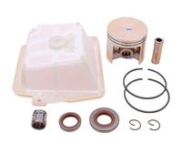 Pexorin Kit paraolio anello elastico anello pistone da 47 mm, for motosega STIHL, MS361 MS341 MS 361 341 11350302000 11351201601 96400031600 Kit cuscinetto albero motore motosega