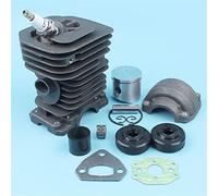 Pexorin Kit paraolio coppa motore pistone cilindro 38mm, for Husqvarna, 136 137 141 142 Guarnizione carburatore silenziatore aspirazione motosega Kit cuscinetto albero motore motosega
