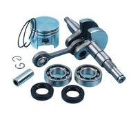 Pexorin Kit paraolio cuscinetti a sfera albero motore pistone 10mm pistone 38mm, for motosega STIHL, 018 MS180 OEM 11300302004 11320300402 Kit cuscinetto albero motore motosega