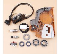 Pexorin Kit paraolio cuscinetto bobina di accensione coperchio freno frizione pignone, for Husqvarna 359 357 357XP 346 346XP, pezzi di ricambio for motoseghe Kit cuscinetto albero motore motosega