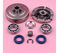 Pexorin Kit paraolio cuscinetto manovella tamburo frizione 3/8 "6T, for STIHL, MS180 MS170 018 017 MS 180 170 pezzo di ricambio for motosega Kit cuscinetto albero motore motosega