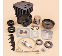 Pexorin Kit paraolio cuscinetto tamburo frizione pistone cilindro da 42 mm, for Husqvarna 340 345, parti di seghe a catena for motoseghe a benzina Perno da 10 mm Kit cuscinetto albero motore motosega