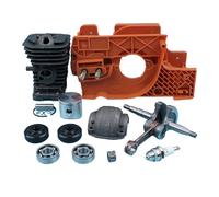 Pexorin Kit pistone cilindro con cuscinetto albero motore da 38 mm, for Husqvarna, motosega 137 142 E Paraolio coppa motore Candela di accensione Kit cuscinetto albero motore motosega