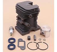 Pexorin Kit pistone cilindro da 37 mm, for STIHL MS170 017 MS 170, guarnizione marmitta paraolio cuscinetto candela motosega 1130 020 1204 Kit cuscinetto albero motore motosega
