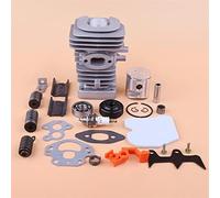 Pexorin Kit pistone cilindro da 39 mm, for Husqvarna, 235 236 240 Guarnizione cuscinetto manovella AV Buffer Filtro aria Set guarnizioni cane da abbattimento Kit cuscinetto albero motore motosega