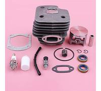 Pexorin Kit pistone cilindro da 52 mm, for Husqvarna 268 272 272XP, linea filtro carburante guarnizione paraolio guarnizione cuscinetto motosega sostituisci parte Kit cuscinetto albero motore motosega