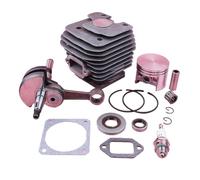 Pexorin Kit pistone cilindro da 52 mm, for STIHL, MS380 038 MS 380 Guarnizione paraolio albero motore Parte di ricambio for strumento motosega Kit cuscinetto albero motore motosega